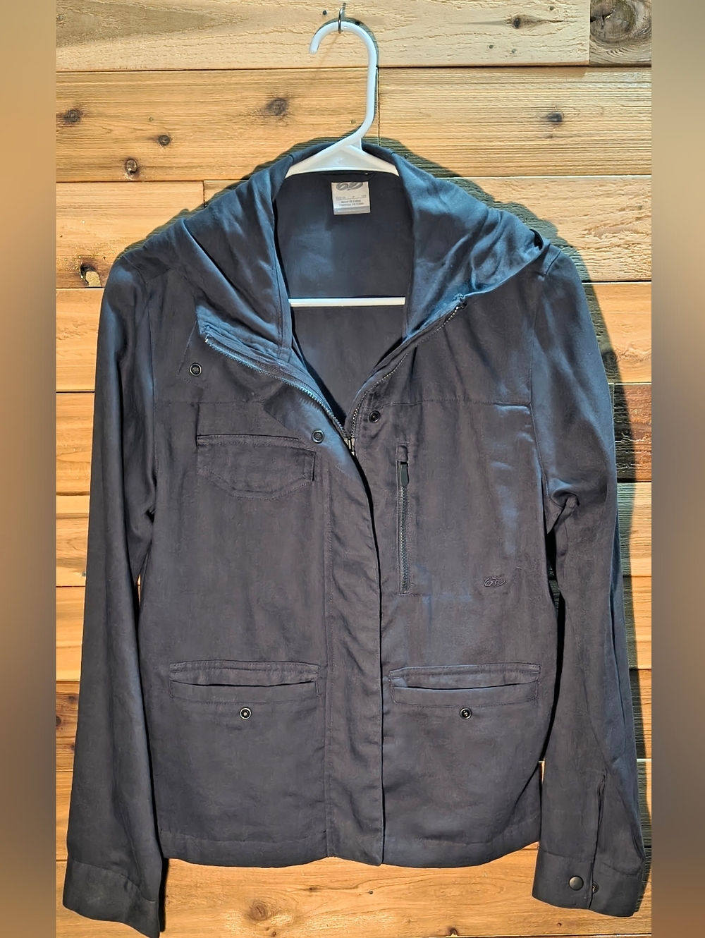 Hooded Utility Jacket By Nike 6.0 - Size S - Gray Color